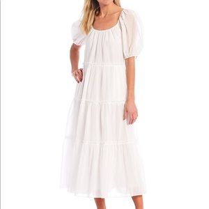 Antonio Melani Puff Sleeve White Dress